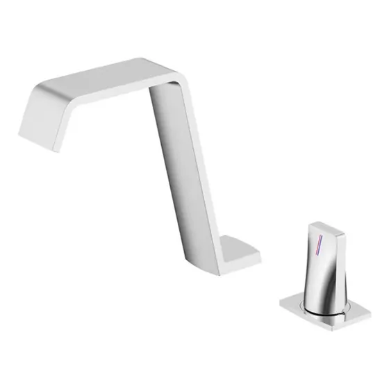 Grifo Para Lavabo Baño Cascada Monomando 2 Orificio Moderno