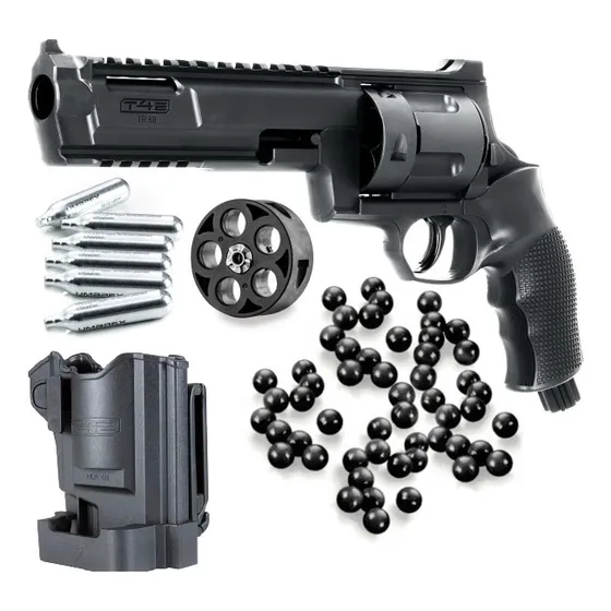 Revolver Traumático Calibre .68 + Balas + Co2 Alta Potencia 