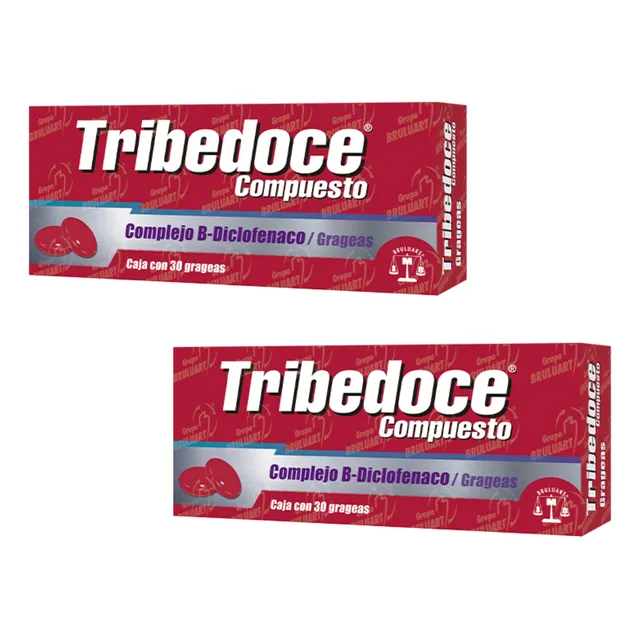 Tribedoce Compuesto - Complejo B Y Diclofenaco 2 Cajas 30 Gr