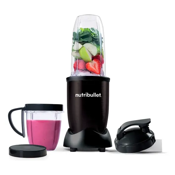 Licuadora Nutribullet Pro 900w Procesador De Alimentos Negro 7 Pcs