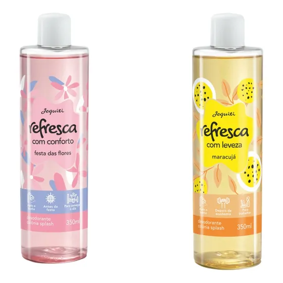 Kit Colônia Splash Leveza + Conforto 350ml Jequiti