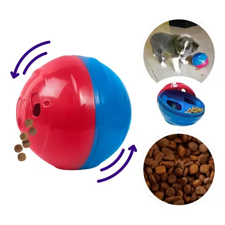 Comedouro + Brinquedo Bola P/ Cães Pet Games - Redondog M