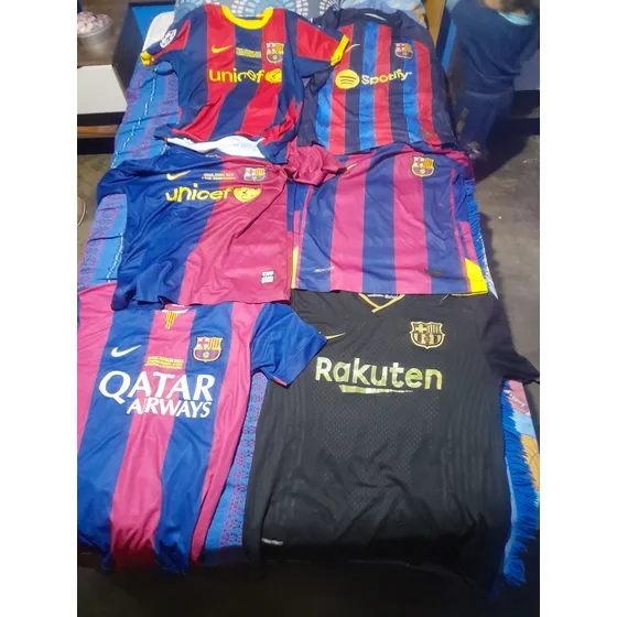 Camisetas Retro Del Barcelona En Conjunto