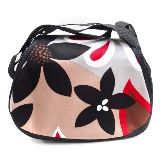 Lonchera Vianda Mujer Flor Niños Escolar Universidad Etnico