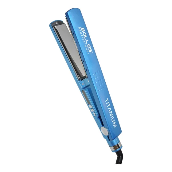 Prancha Chapinha Titanium Salles Profissional 240°c | 460ºf Cor Azul 127/220V
