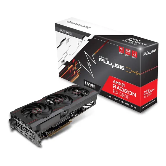 Tarjeta Gráfica Sapphire Pulse Amd Radeon Rx 6800 16gb Gdrr6