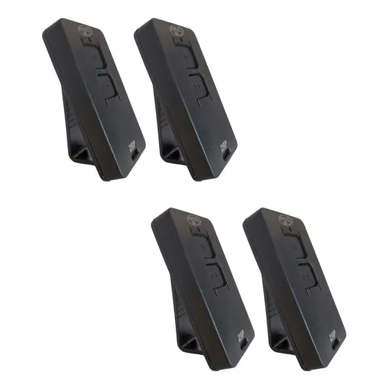 Kit 4 Controles Zap Pop Ppa Portão Automatico 433 Anti Clone