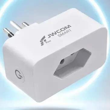 Tomada Inteligente Wifi Smart 20a Automação Alexa C/ Medição Branco