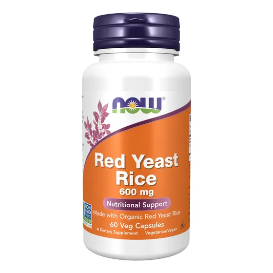 Suplements Now Foods, Arroz De Levadura Roja, 600 Mg, 60 Cáp