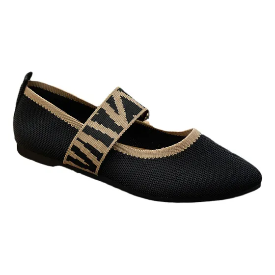 Flats Mujer Zapatos De Tela Trenzada Casuales Cómodo Calzado