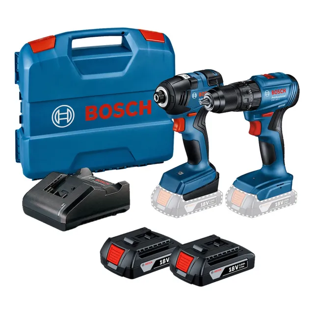 Rotomartillo Y Atornillador D Impacto Bosch 18v 2 Baterías