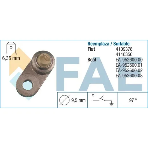 Bulbo Temperatura Fiat 600r S Luz