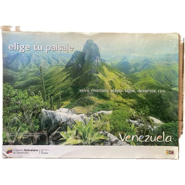 Afiche Poster Morros De San Juan Guarico Venezuela Año 2000