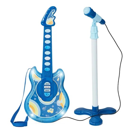 Guitarra Instru Musicales Para Niños Pequeños Con Micrófono