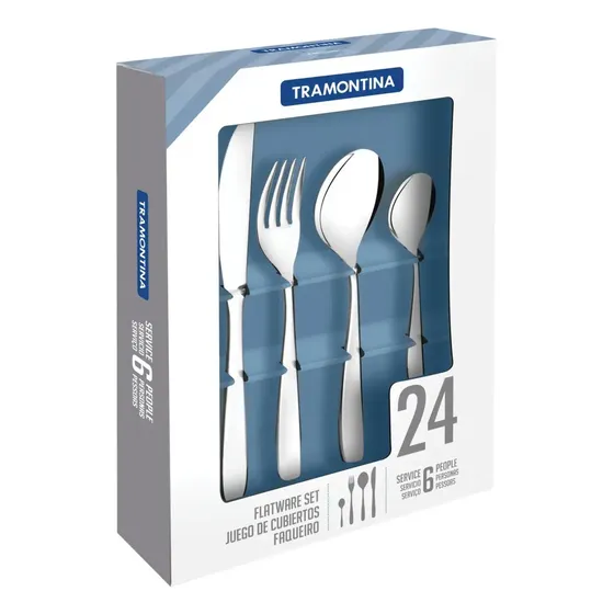 Juego Cubiertos Tramontina Cosmos 24 pzs