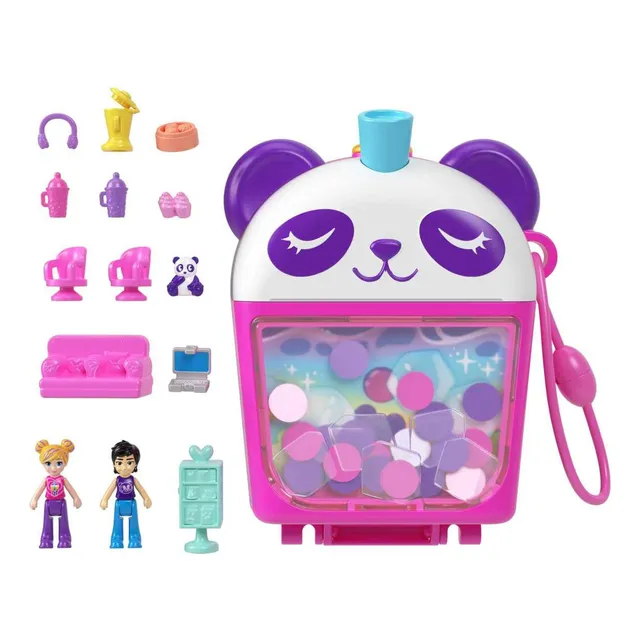 Polly Pocket Set Compacto Mundo Sorpresa Pandita Día De Té Color Multicolor