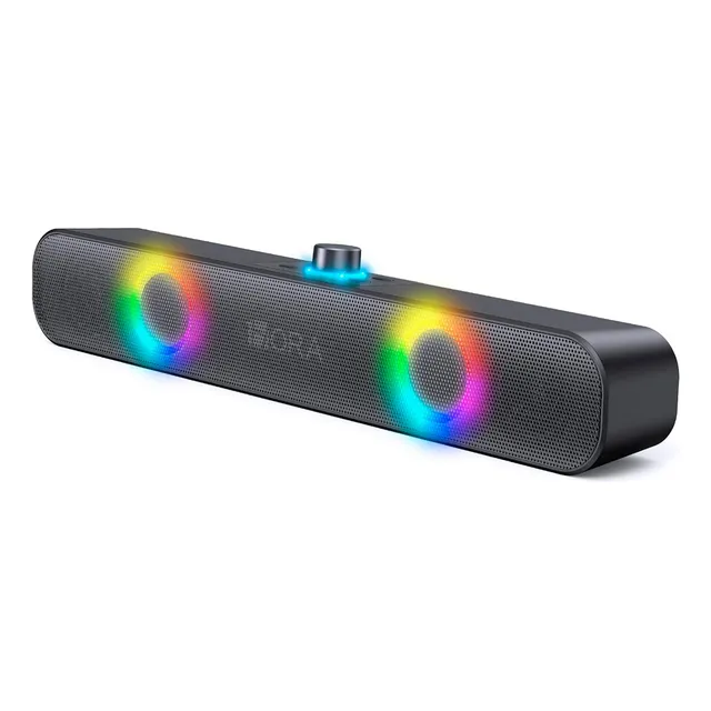 1 Hora Barra De Sonido Soundbar Tv Altavoces Bluetooth Negro