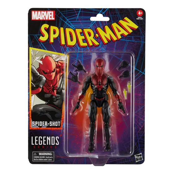 Figura De Acción Spider Shot Spiderman Comics Marvel Legends