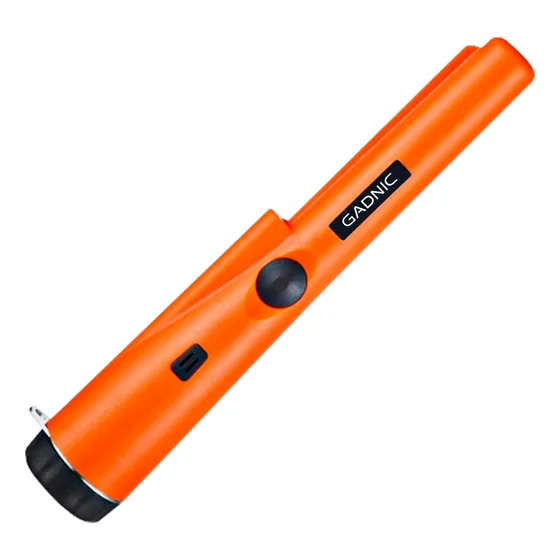 Gadnic Detector De Metales Con Indicador De Profundidad Escaneo 360 Color Naranja