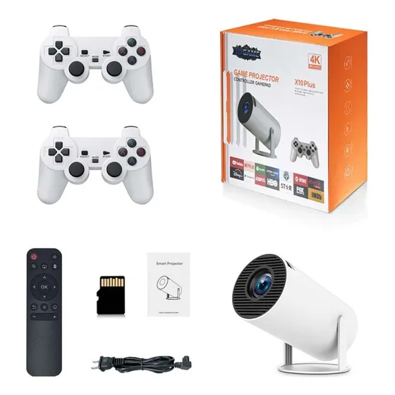 X10 Plus - Consola De Juegos Retro Con Proyector, Proyector.