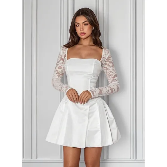 Vestido De Saten Importado, Elegante Y Delicado - Copertino