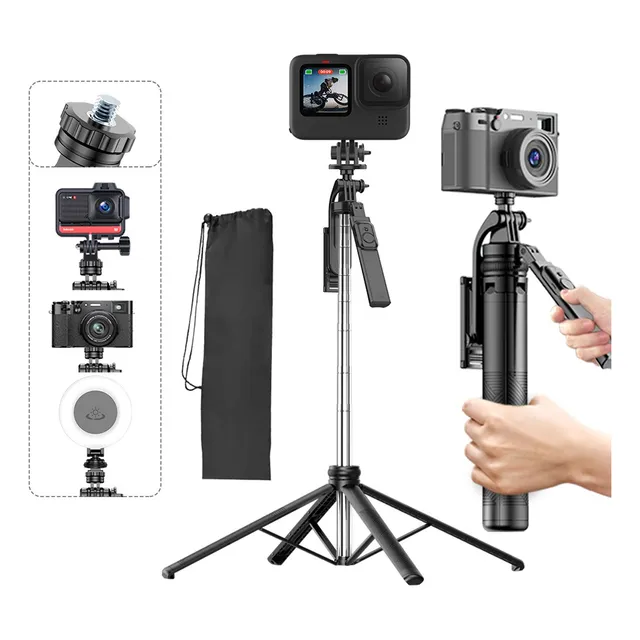 Trípode De 180cm Para Teléfono Celular Portátil Selfie Stick