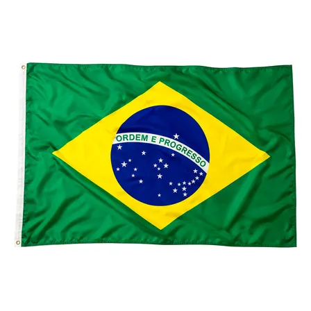 Bandeira Do Brasil Dupla Face Reforçada 3 Tecidos 150x90cm Brasil