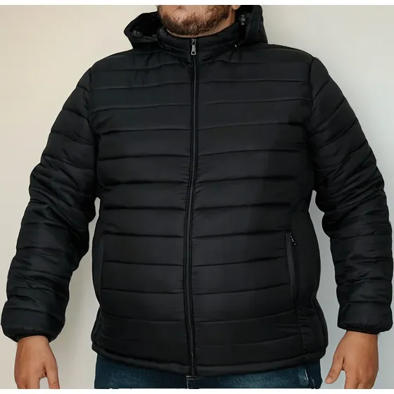 Casaco Jaqueta Blusa Frio Acolchoada Buffer Plusise Preta