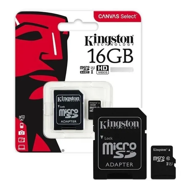 Memoria Micro Sd De 16 Gb Con Adaptador