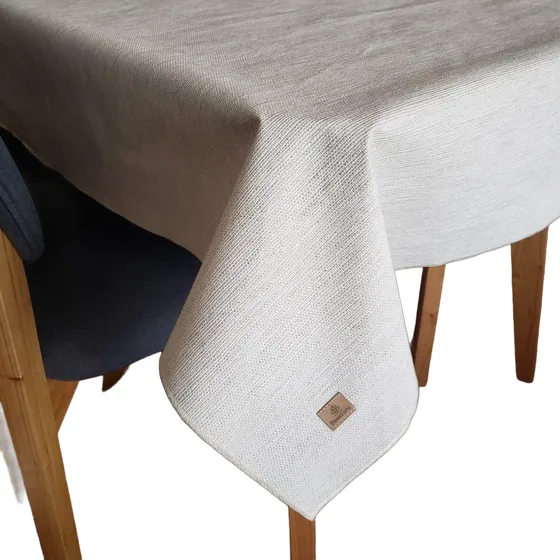 Mantel Impermeable Ecocuero Tramado Simil Lino 1,40 X 1.80 M