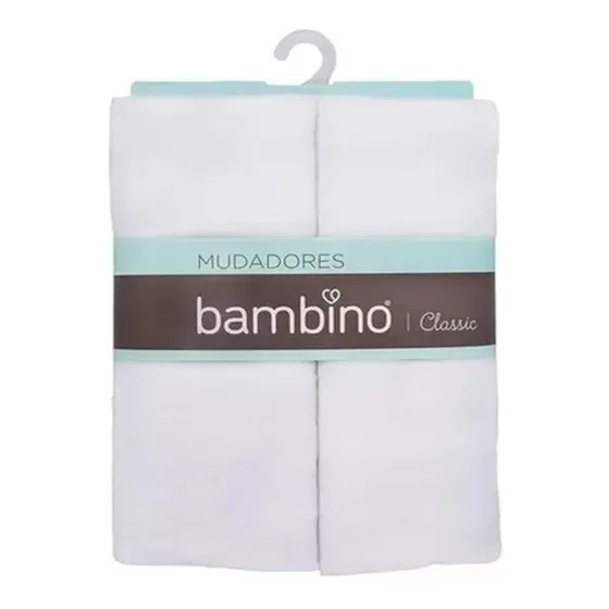 Set 2 Piezas Mudadores Blanco Bebé Bambino