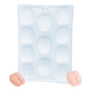 Molde Cerebros Halloween Gelatinas Gomitas Jabones Yeso Molde Cerebros Halloween Gelatinas Gomitas Jabones Yeso