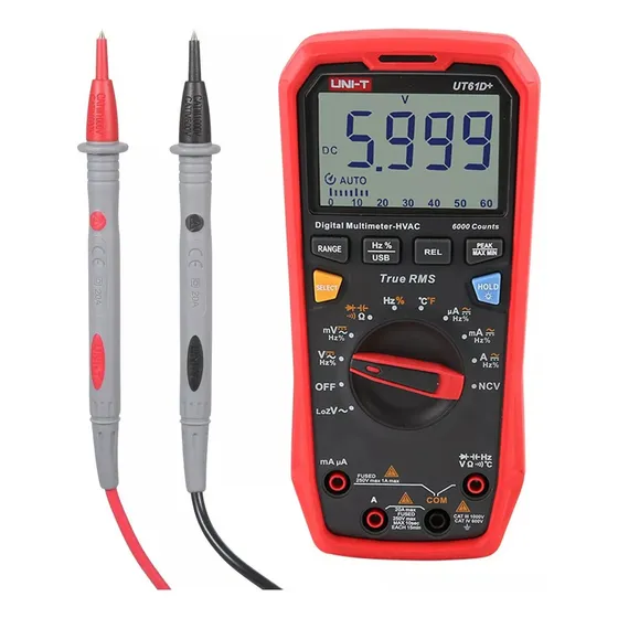 Y Multímetro Digital Uni-t Ut61d+ Auto Range High Pr
