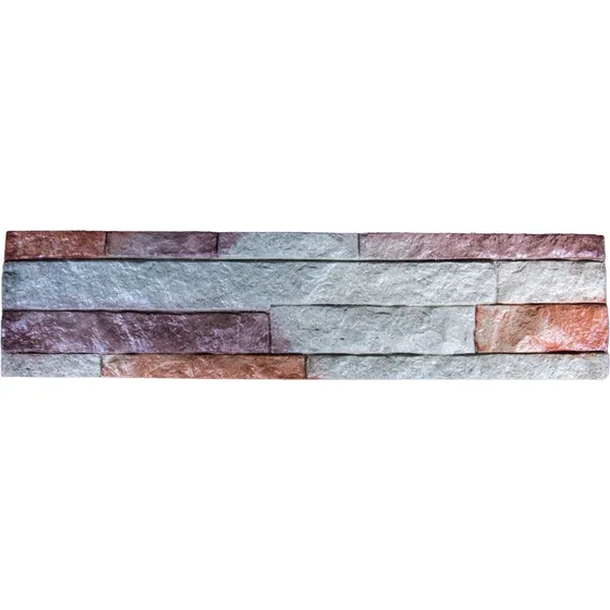 Baldosa De Concreto Piedra Montana Matiz Roja 12 X 50