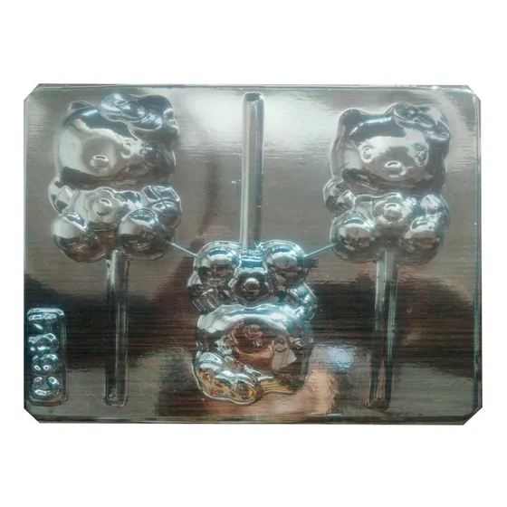Molde Acetato 3 Hello Kitty Para Chocolate C654