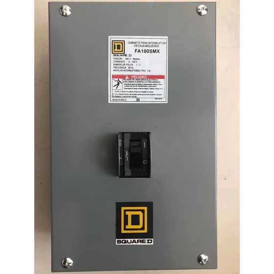 Interruptor Termomagneti 50amp Fal36050 Squared Con Gabinete