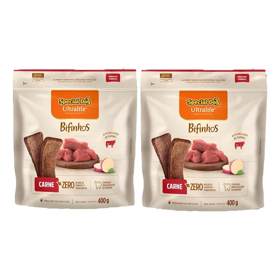 Bifinho Special Dog Ultralife Carne 400g 2 Unidades
