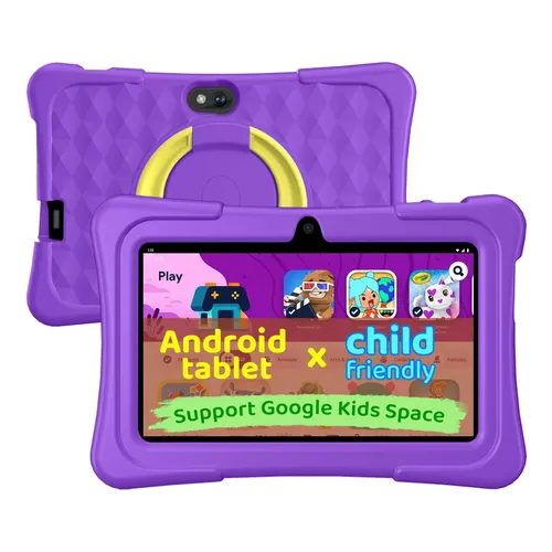 Tablet Amazon Fire 7 Kids 2023 de 16 GB, Púrpura, com Tela de 7