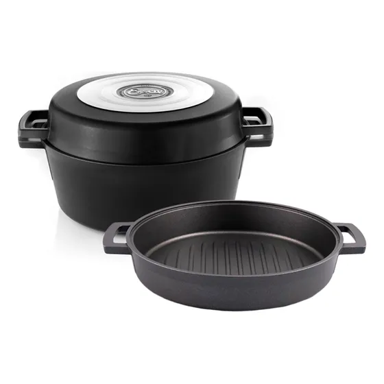 Cacerola Essen Sartén Y Bifera Set Nuit 24 Cms Ollas