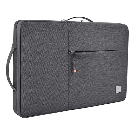 Bolsa Para Notebook Wiwu Alpha Double Layer Sleeve de 14 Polegadas, Cor: Cinza