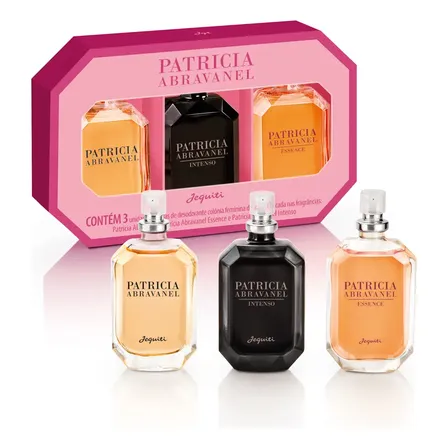 Kit 3 Colônias Perfumes Patricia Abravanel Intenso Essence