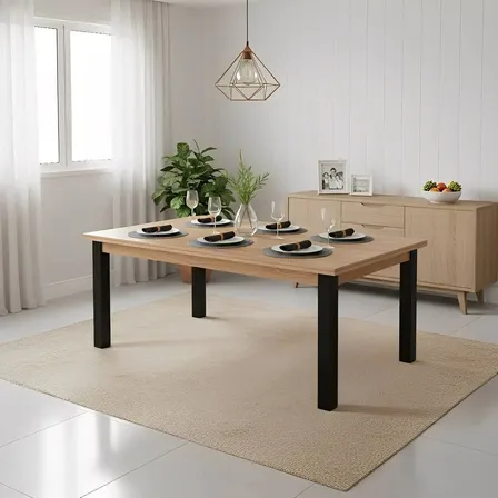 Mesa Industrial Para Sala E Cozinha 6 Lugares