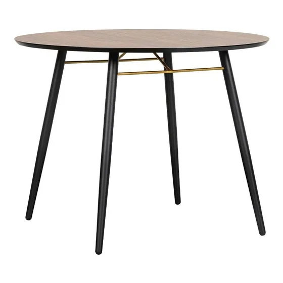 Mesa Comedor Redonda Mundo In Onno Desayunador Moderno 100cm Color de la tapa Marrón oscuro