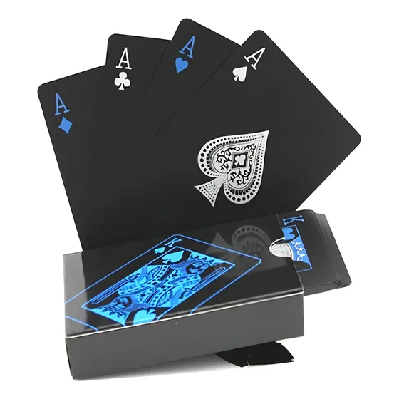 Baraja Naipe Carta Ingles Plástica Magia Premiu Poker Negras