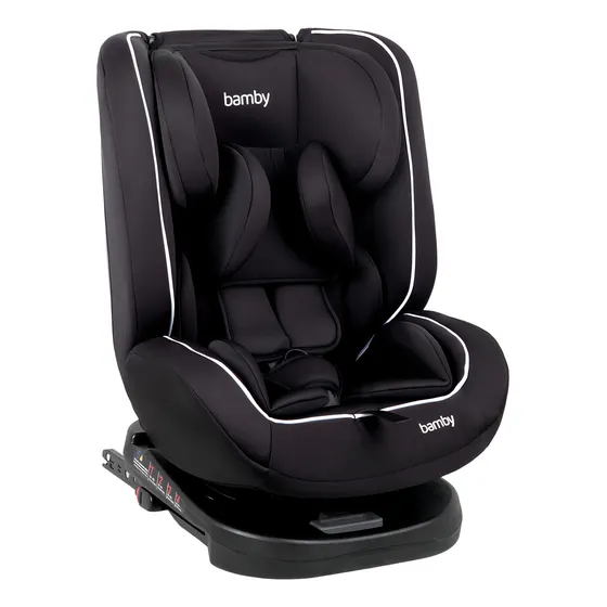 Autoasiento 360 Para Carro Con Sistema Seguridad Coche Bebes Color Negro Liso