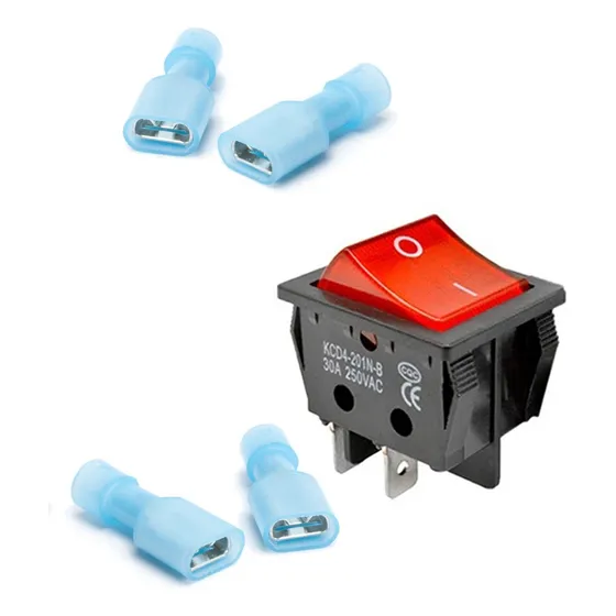 Switch Boton Reforzado On Off 250v 30a Uso Rudo Terminales 