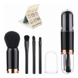 Brocha De Maquillaje Retráctil,mini Juego Cosmético Facial Brocha De Maquillaje Retráctil,mini Juego Cosmético Facial