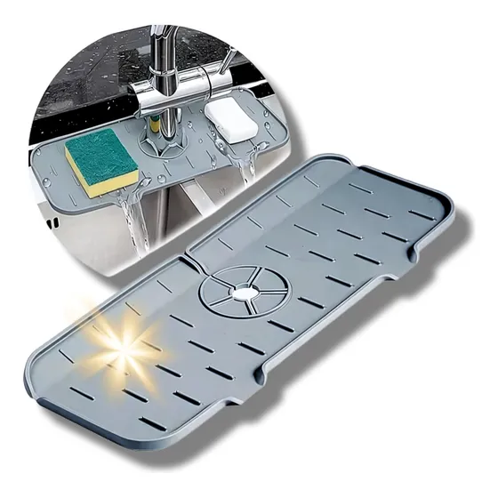 Alfombrilla Absorbente De Silicona Para Grifo De Lavaplatos