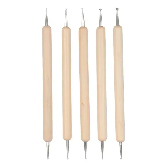 Set De 5 Repujadores De Madera Porcelana Fría Pack X2
