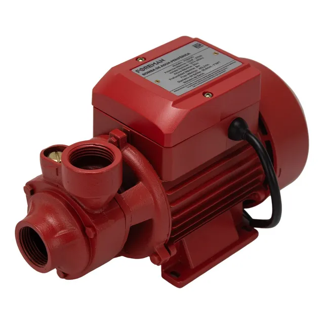Bomba eléctrica periférica agua 1/2 Hp silenciosa 127V 30m color rojo fase eléctrica monofásica frecuencia 60 Foreman FOBA30